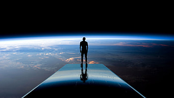 Planets, Universe, Dark, Silhouette, Glow, View, Atmosphere HD wallpaper