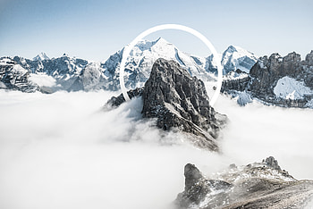 Snowy Mountains Abstract, abstract, mountains, snow, behance HD wallpaper