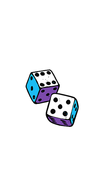 dice, electric blue, blue, white, background, black, purple, cube, magneta HD phone wallpaper