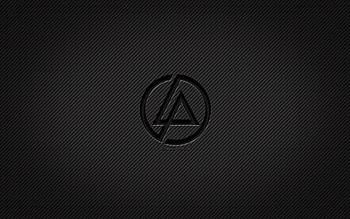 Linkin Park carbon logo, , american rock band, grunge art, carbon background, creative, Linkin Park black logo, music stars, Linkin Park logo, Linkin Park HD wallpaper
