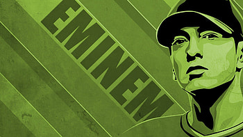 Eminem MInimalism, eminem, music, rap, minimalism, artist, green HD wallpaper
