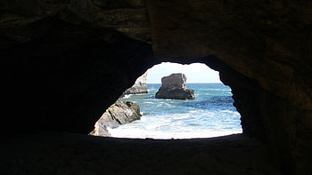 Natures Window, monterey, nature, santa cruz, ocean, beach HD wallpaper