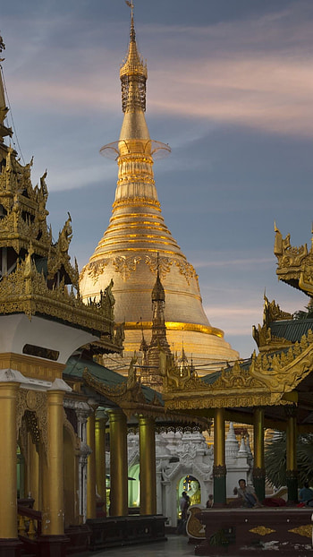 Shwedagon Pagoda, , , Beautiful architecture HD phone wallpaper