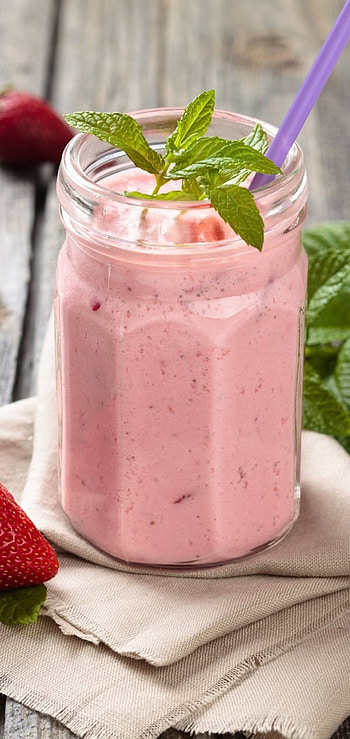 Delicious strawberry milkshake , Beautiful and vibrant, Perfect for backgrounds, High-resolution graphics HD phone wallpaper