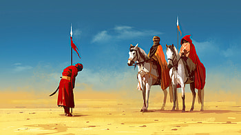 The Servant, artist, artwork, digital-art, desert, artstation HD wallpaper