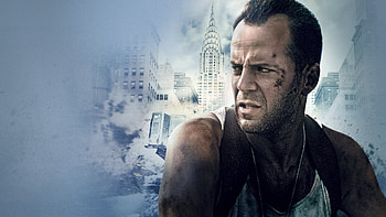 Die Hard: With a Vengeance, Captivating backdrops, Thrilling adventure, Bruce Willis HD wallpaper