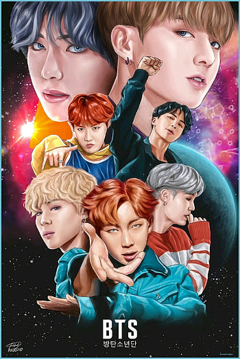 BTS Animated - Bts Animated HD phone wallpaper