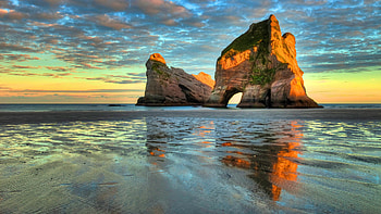 Beach Sunrise, beachscape, awesome, beaches, reflections, nice, sunbeam, background, scenery, bright, calm, sunset, tranquility, mirror, sunshine, rocks, panorama, stones, shadows, superb, dawn, light, computer, nature, paisage, sunny, black, sand, morning, beauty, day, paysage, clarity, scene, afternoon, pink, mirrored, yellow, brightness, horizon, lightness, pc, sunrise, waves, scenario, maroon, sundown, landscape, , blue, natural, waterscape, , serene, brown, arch, amazing, water, sun, reflected, beautiful, orange, , gray, sunrays, cool, clouds, paisagem, sky, evening HD wallpaper