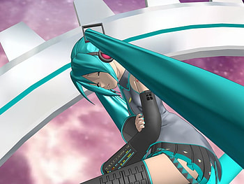 3D Miku , miku, anime, hatsune, vocaloid, miku hatsune HD wallpaper