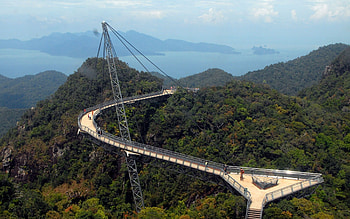Langkawi, Incredible bridges, Sky bridge, Around the world HD wallpaper