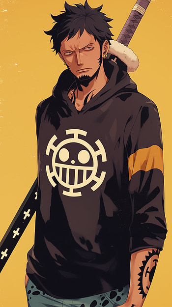 Trafalgar Law : Bold Anime Style in Yellow, Anime, One Piece, Trafalgar Law HD phone wallpaper