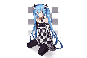 Beautiful, anime girl, hatsune miku, minimal HD wallpaper
