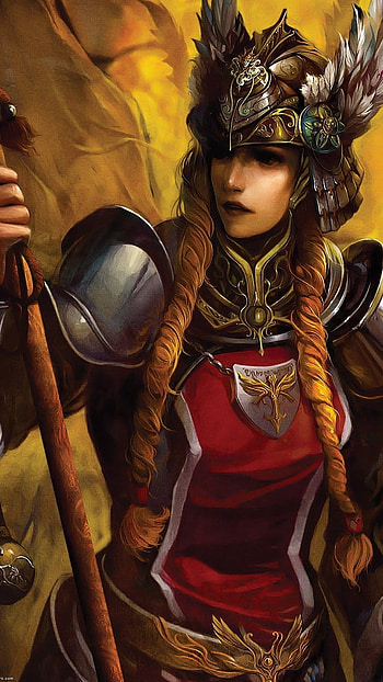 Warriors, Queen Armor, Fantasy HD phone wallpaper