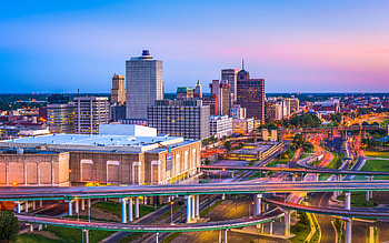 100 North Main, Memphis Skyline HD wallpaper