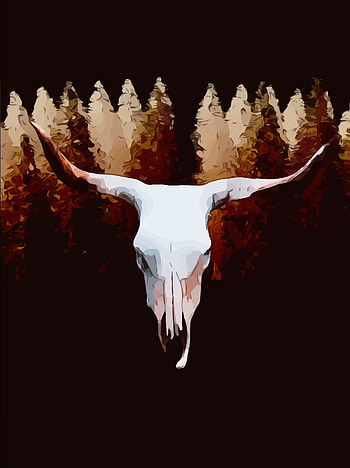 Animal, skull, art HD phone wallpaper