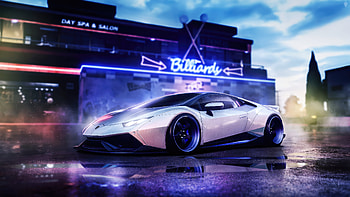 White Lamborghini Huracan 2023, lamborghini-huracan, lamborghini, 2023-cars, cars, artstation HD wallpaper