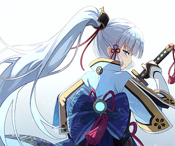 Kamisato Ayaka, Kamisato Ayaka (Genshin Impact), video game, Genshin Impact HD wallpaper