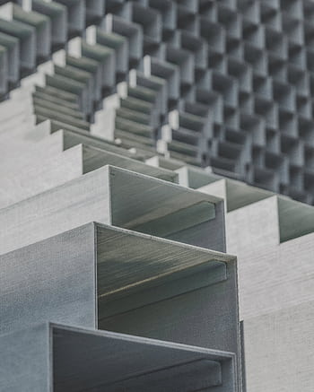 Close-up of abstract geometric metal structures with a minimalist and urban vibe. HD phone wallpaper