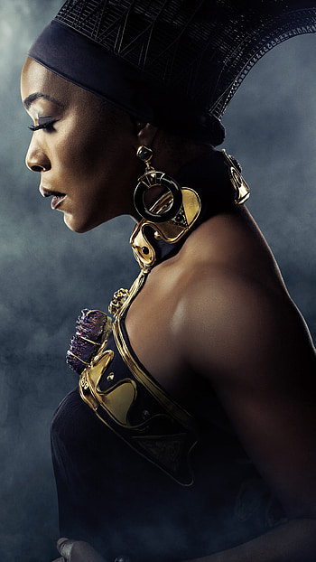 Queen Ramonda in Black Panther, Angela Bassett HD phone wallpaper
