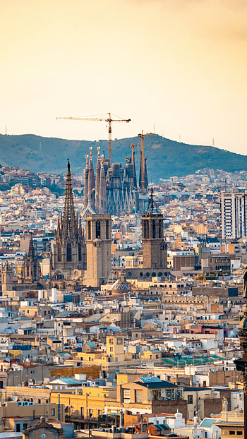Barcelona city theme, Mobile backgrounds, Digital ry HD phone wallpaper