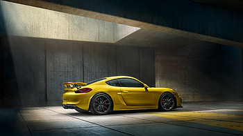 2016 Porsche Cayman GT4 , porsche-cayman, porsche, cars, yellow HD wallpaper