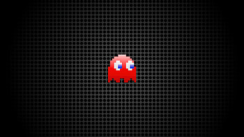 Pac Man Red Ghost, pac-man, games, artist, artwork, digital-art, video-games HD wallpaper