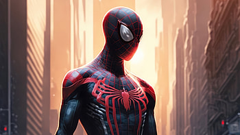 Miles Morales Spiderman 2023, spiderman, superheroes, artwork, digital-art, artist, deviantart HD wallpaper