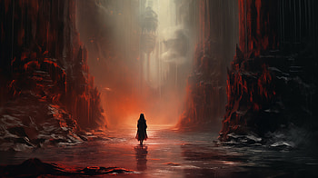 Mystic Ruins Cave, cave, fantasy, ruin HD wallpaper