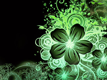 In green, nature, abstract, green, flower HD wallpaper