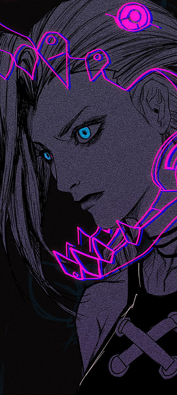 Jinx Arcane Neon Vibes — League of Legends , Jinx (League Of Legends), TV Show, Arcane HD phone wallpaper