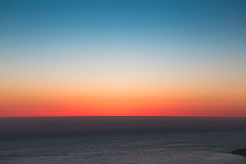 Nature, Sunset, Sky, Sea, Horizon HD wallpaper