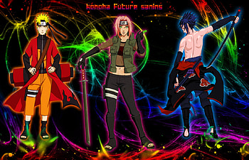 konoha future sanins, naruto, naruto konoha, naruto shippuden, shippuden HD wallpaper