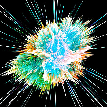 Abstract, Multicolored, Motley, Flash, Explosion, Shards, Smithereens HD phone wallpaper