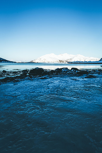 Nature, Water, Sky, Ice, Horizon, Lake, Glacier HD phone wallpaper