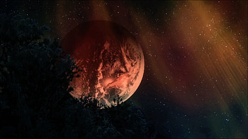 Sky, Art, Universe, Stars, Night, Dark, 3D, Planet HD wallpaper