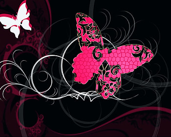 Butterflies, beautiful, abstract, 3d HD wallpaper