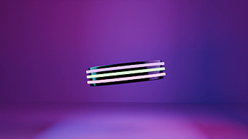 Neon circle, 3D, render, light, animation HD wallpaper