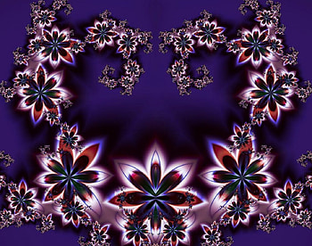 flower heart, purple, flowers, abstract, light HD wallpaper