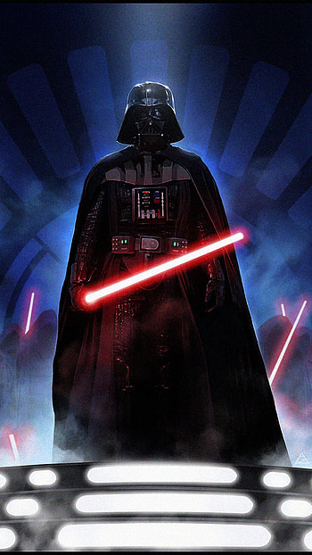 Darth Vader, magenta, supervillain HD phone wallpaper