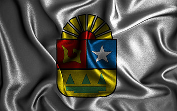 Quintana Roo flag, , silk wavy flags, mexican states, Day of Quintana Roo, fabric flags, Flag of Quintana Roo, 3D art, Quintana Roo, North America, States of Mexico, Quintana Roo 3D flag, Mexico HD wallpaper