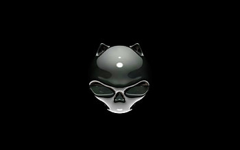 GRAPHICS, skull, cat, 3d HD wallpaper