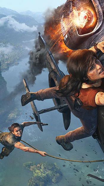 Uncharted adventure, Chloe Frazer falling, , Sony Xperia Z HD phone wallpaper