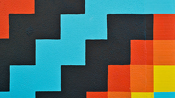 Colorful Square Shapes Wall Rough Texture Texture HD wallpaper