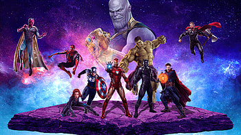 Avengers Together, avengers, superheroes, artwork, artist, behance HD wallpaper