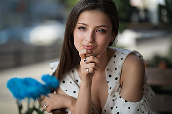 Blue Eyes Cute Girl , blue-eyes, girls, model HD wallpaper