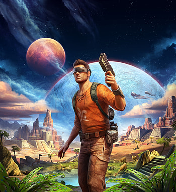 Outcast, video game, man with gun HD phone wallpaper