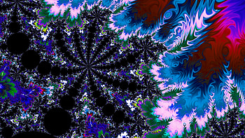 Trippy Psychedelic Fractal, colorful, colors, artistic, Abstract, fractal HD wallpaper