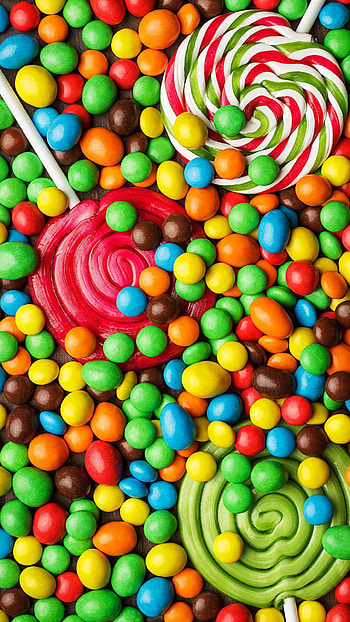 Docinhos papel de parede, Doces coloridos, Candy ns, Rosa cor de parede HD phone wallpaper