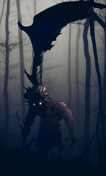 Black clover asta, dark, scary HD phone wallpaper