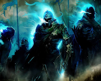 Guild Wars, games, swords, armour, video games, soldiers, weapons, dark HD wallpaper